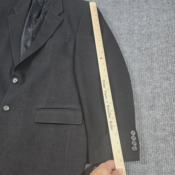 Lauren Ralph Lauren Blazer Mens 43L Camel Hair‎ Wool Sport Coat Jacket Vintage